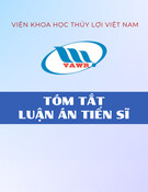 Tóm tắt Luận án Tiến sĩ: Nghiên cứu hiện tượng nứt dăm đê sông vùng đồng bằng sông Hồng và dự báo khả năng bị nứt của một số đoạn đê