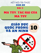 Giáo án Giáo dục Quốc phòng và An ninh 10 Kết nối tri thức - Bài 3: Ma túy, tác hại của ma túy