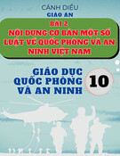 Giáo án Giáo dục Quốc phòng và An ninh 10 Cánh diều - Bài 2: Nội dung cơ bản một số luật về quốc phòng và an ninh Việt Nam
