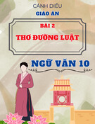 Giáo án Ngữ văn 10 Cánh diều - Bài 2: Thơ Đường luật