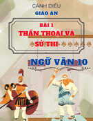 Giáo án Ngữ văn 10 Cánh diều - Bài 1: Thần thoại và sử thi
