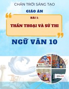 Giáo án Ngữ văn 10 Cánh diều - Bài 1: Thần thoại và sử thi (hay nhất)