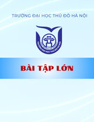 Bài tập lớn: Dạy học phát triển năng lực các môn TNXH, Khoa học, Lịch sử, Địa lí ở tiểu học