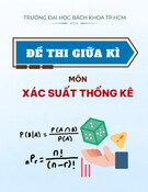 Đề thi giữa học kỳ môn Xác suất thống kê năm học 2015-2016 có đáp án (Đề 1511) – Trường Đại học Bách khoa TP. HCM