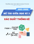 Đề thi giữa kì 3 môn Xác suất thống kê năm học 2021-2022 có đáp án (Mã đề 2131) – Trường Đại học Bách khoa TP.HCM