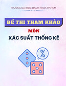Đề thi tham khảo Xác suất thống kê (Có lời giải)