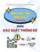 Bộ 4 đề thi học kỳ 2 môn Xác suất thống kê năm học 2023-2024 có đáp án – Trường Đại học Bách khoa TP. HCM