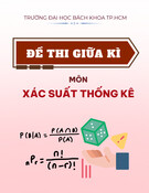 Đề thi giữa học kỳ môn Xác suất thống kê năm học 2017-2018 có đáp án (Đề 1723) – Trường Đại học Bách khoa TP. HCM