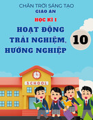 Giáo án Giáo dục Hoạt động trải nghiệm 10 Chân trời sáng tạo - Học kì 1