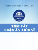 Tóm tắt Luận án Tiến sĩ: Năng lực vượt khó trong hoạt động sư phạm của giáo viên trung học cơ sở ở các tỉnh trung du và miền núi phía Bắc