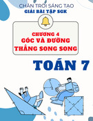 Giải SGK Toán 7 Chân Trời Sáng Tạo - Chương 4: Góc Và Đường Thẳng Song Song