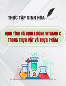 Thực tập sinh hóa: Bài 9 - Định tính và định lượng vitamin C trong thực vật và thực phẩm