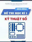 Đề thi học kì 1 môn Kỹ thuật số năm 2013-2014 – Trường Đại học Bách Khoa TP.HCM