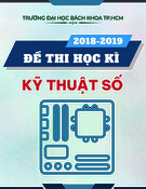 Đề thi cuối kì môn Kỹ thuật số năm học 2018-2019 có đáp án – Trường Đại học Bách Khoa TP.HCM