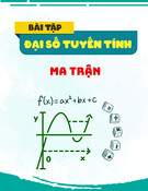 Đại số tuyến tính: Bài tập phần ma trận