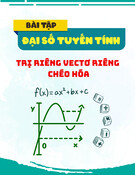 Bài tập Đại số tuyến tính: Bài tập phần trị riêng vectơ riêng - Chéo hóa
