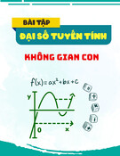 Đại số tuyến tính: Bài tập phần không gian con
