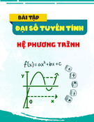 Đại số tuyến tính: Bài tập hệ phương trình