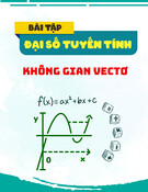 Đại số tuyến tính: Bài tập phần không gian vectơ