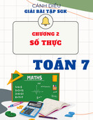 Giải SGK Toán 7 Cánh diều - Chương 2: Số Thực
