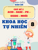 Giáo án Khoa học tự nhiên 8 Cánh diều - Chủ đề 2: Acid – Base – pH – Oxide – Muối