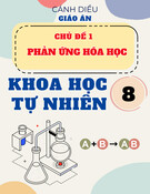 Giáo án Khoa học tự nhiên 8 Cánh diều - Chủ đề 1: Phản ứng hóa học