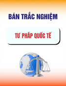 Tài liệu Bán trắc nghiệm môn Tư pháp quốc tế
