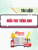 Tài liệu Mẫu thư Tiếng Anh