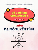 Bộ 8 đề thi giữa kì 1 môn Đại số tuyến tính năm học 2023-2024 có đáp án - Trường Đại học Bách khoa TP.HCM (Đề tiếng Anh)