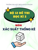 Bộ 12 đề thi học kì 2 môn Xác suất & thống kê có đáp án