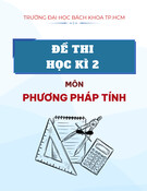 Đề thi học kì 2 môn Phương pháp tính năm 2012-2013 - Trường Đại học Bách khoa TP.HCM