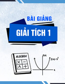 Bài giảng Giải tích 1 - Đại học Bách khoa Hà Nội