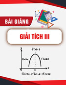 Bài giảng Giải tích III - TS. Bùi Xuân Diệu (Trường ĐH Bách Khoa HN)