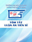 Tóm tắt Luận án Tiến sĩ: Quản lý đào tạo ở các trường trung cấp Phật học khu vực Đông Nam Bộ