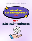 Bộ 4 đề thi kết thúc học phần môn Toán cao cấp năm 2020 - Học viện Nông nghiệp Việt Nam