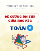 Đề cương ôn tập giữa học kì 2 môn Toán lớp 6 năm 2024-2025 - Trường THCS Thới Hòa