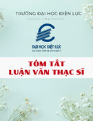Tóm tắt Luận văn Thạc sĩ: Nghiên cứu và đánh giá giải pháp giảm tổn thất điện năng trên lưới điện tại Công ty Điện lực Nam Từ Liêm