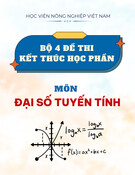 Bộ 4 đề thi kết thúc học phần môn Đại số tuyến tính năm 2017 – Học viện Nông nghiệp Việt Nam