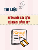 Tài liệu Hướng dẫn xây dựng kế hoạch giảng dạy