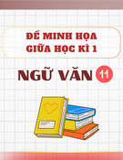 Đề thi minh họa giữa học kì 1 môn Ngữ văn lớp 11 có đáp án