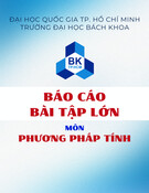 Bài tập lớn môn Phương pháp tính: Giải hệ Ax = b bằng phương pháp Gauss-Seidel