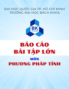 Bài tập lớn môn Phương pháp tính: Tính lượng nước bể cầu (Newton), Gauss-Seidel, hàm cầu tuyến tính