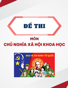 Đề thi cuối kì môn Chủ nghĩa xã hội khoa học