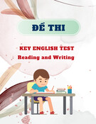 Đề thi Key English Test: Reading and Writing (có đáp án)