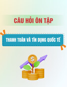 Câu hỏi ôn tập môn Thanh toán và tín dụng quốc tế
