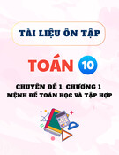Tài liệu ôn tập Toán lớp 10 - Chuyên đề 1: Mệnh đề toán học và Tập hợp