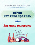 Đề thi kết thúc học phần học kì 1 môn Âm nhạc đại cương năm 2024-2025 có đáp án (Đề 2)
