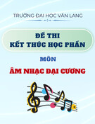 Đề thi kết thúc học phần học kì 2 môn Âm nhạc đại cương năm 2024-2025 có đáp án
