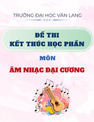 Đề thi kết thúc học phần học kì 1 môn Âm nhạc đại cương năm 2024-2025 có đáp án (Đề 1)