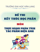 Đề thi kết thúc học phần học kì 2 môn Thực hành phân tích tác phẩm điện ảnh năm 2024-2025